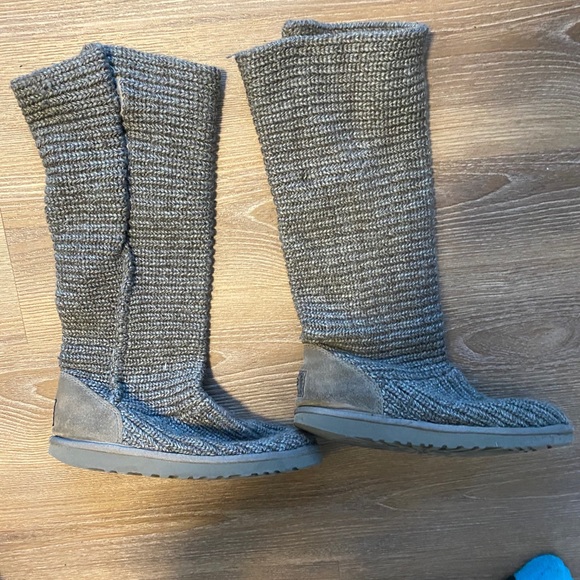 Grey Sweater Ugg Boots - Picture 3 of 6